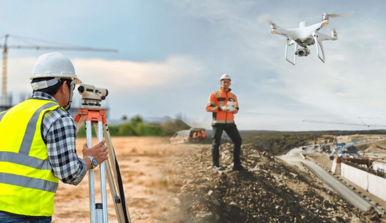 Drone Surveys and Inspections Unveiling the Terrain: Drone Surveys vs. Ground Surveys - A Guide to Picking the Perfect Tool for BIM